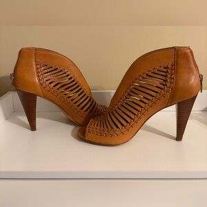 Vince Camuto Tan Cutout Heels
